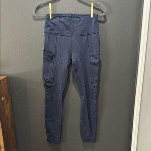 Athleta Navy Leggings with Pockets